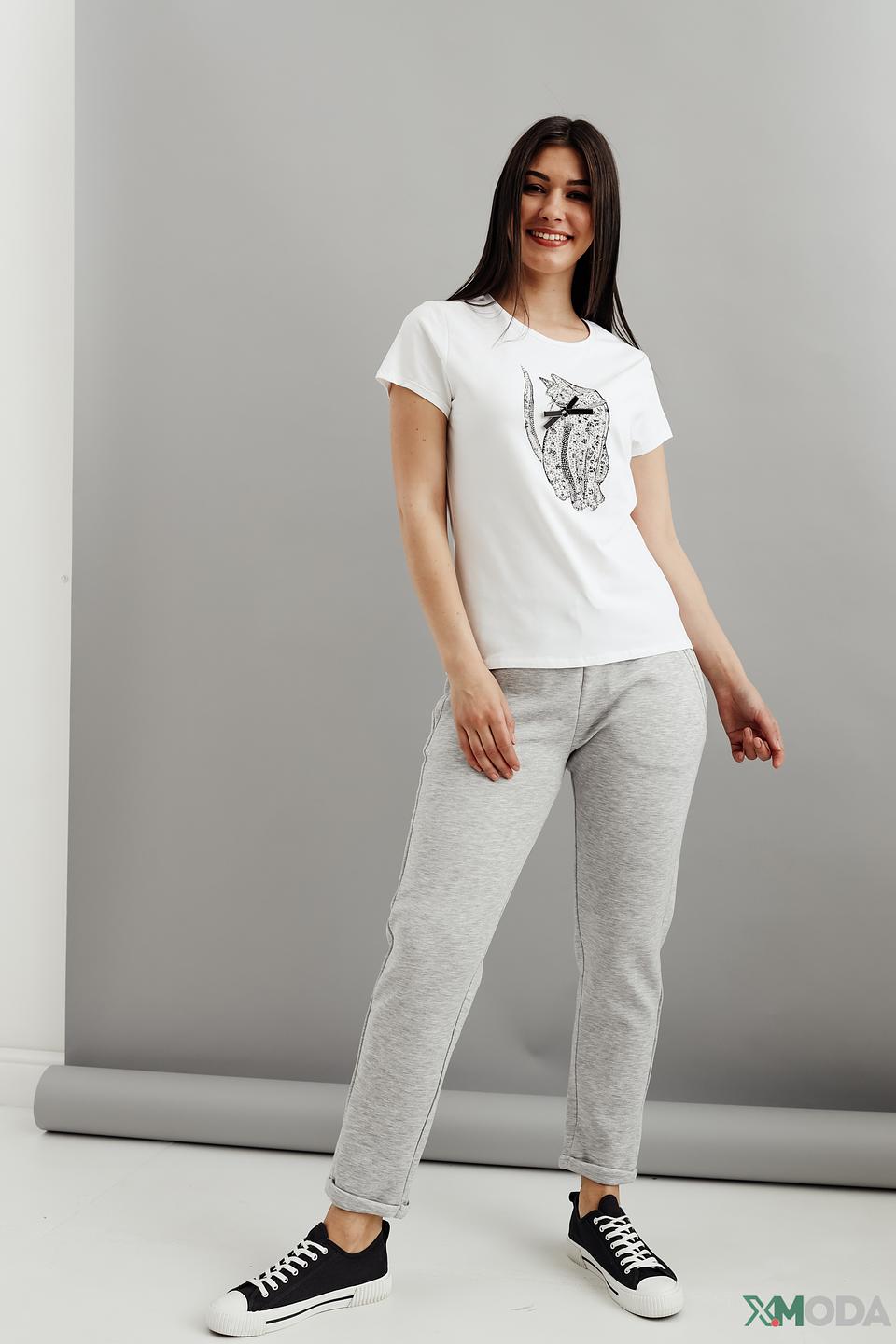 Брюки трикотажные Pezzo серые