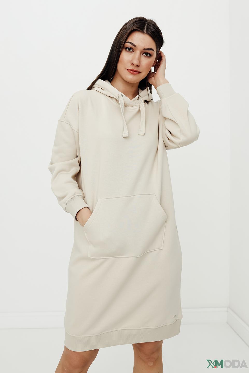 Платье Tom Tailor бежевое оверсайз