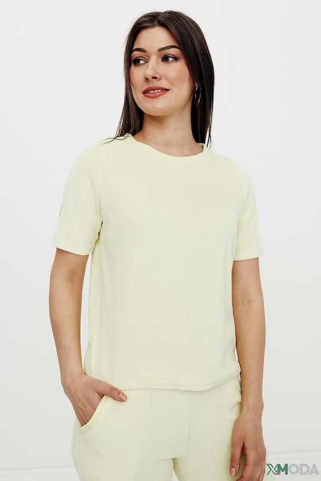 Футболка Pezzo женская светло-жёлтая
