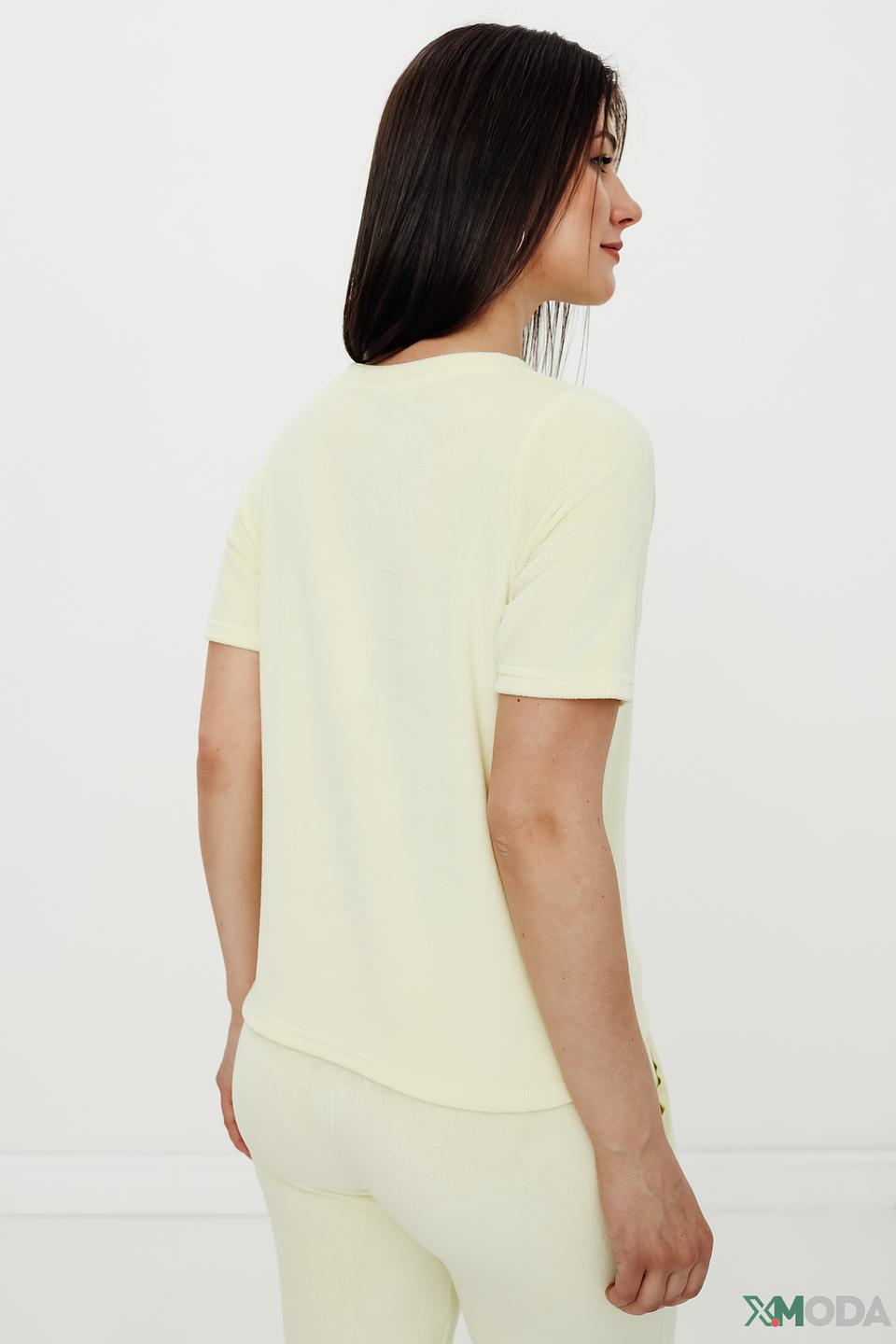 Футболка Pezzo женская светло-жёлтая