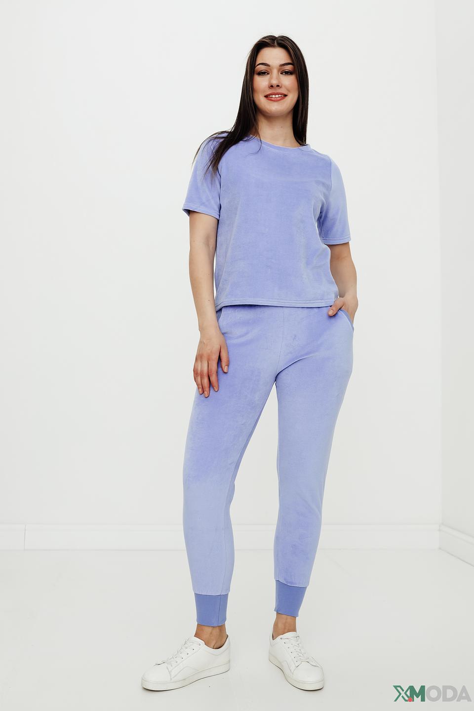 Футболка Pezzo велюровая лавандовая