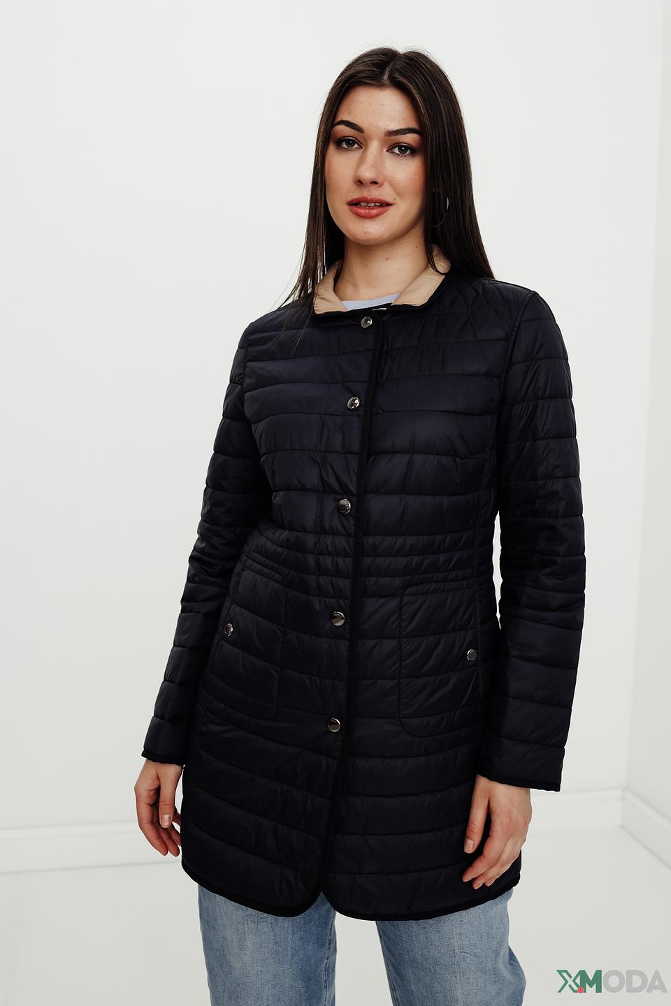 Пальто Heyer стеганое чёрное