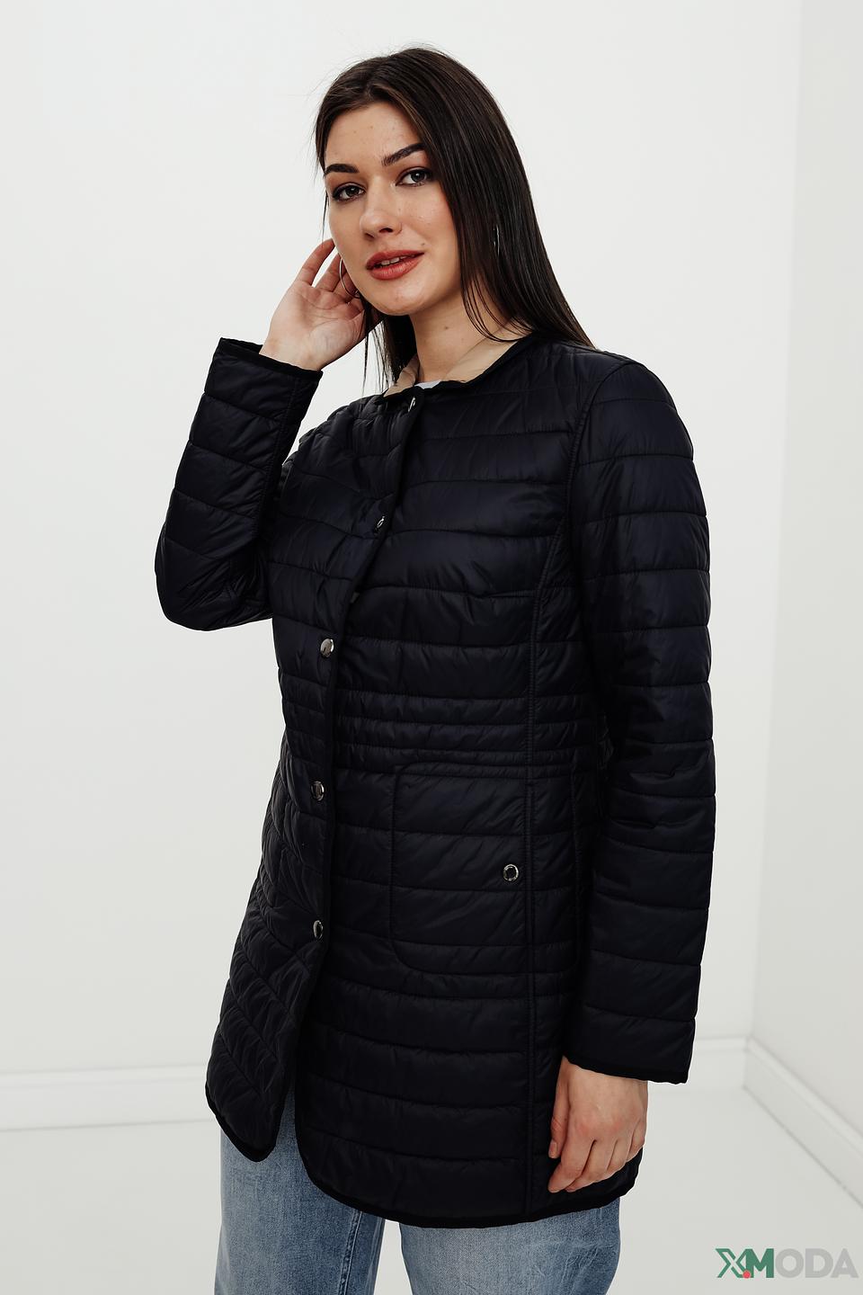 Пальто Heyer стеганое чёрное