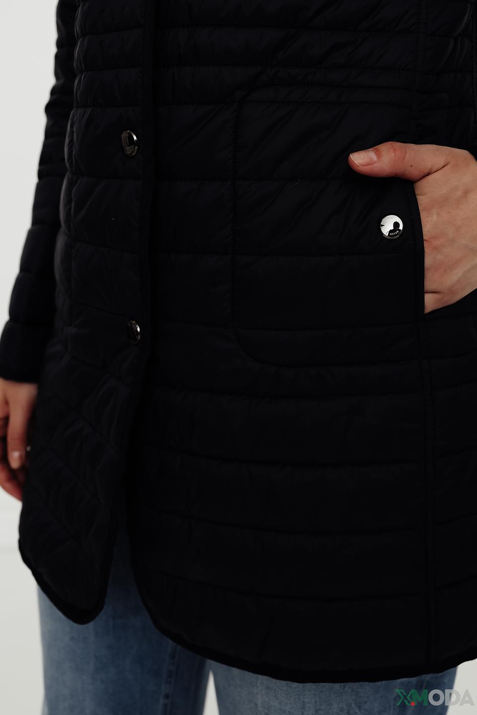 Пальто Heyer стеганое чёрное