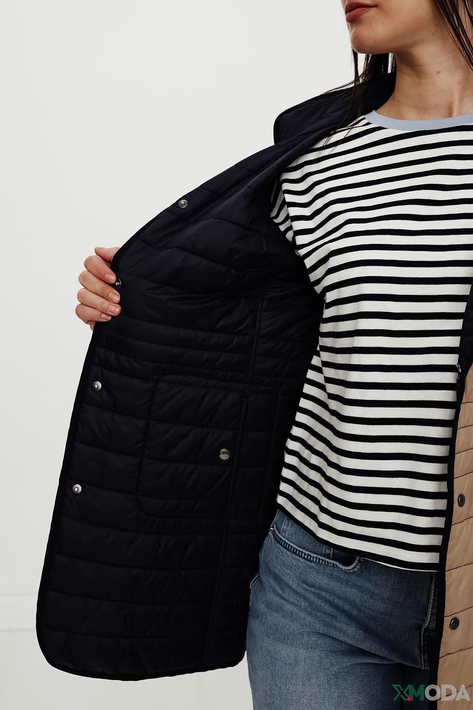 Пальто Heyer стеганое чёрное