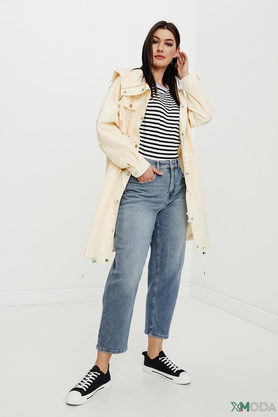 Джинсы MAC mom fit голубые