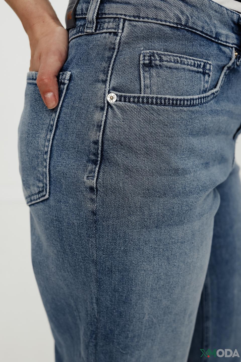 Джинсы MAC mom fit голубые