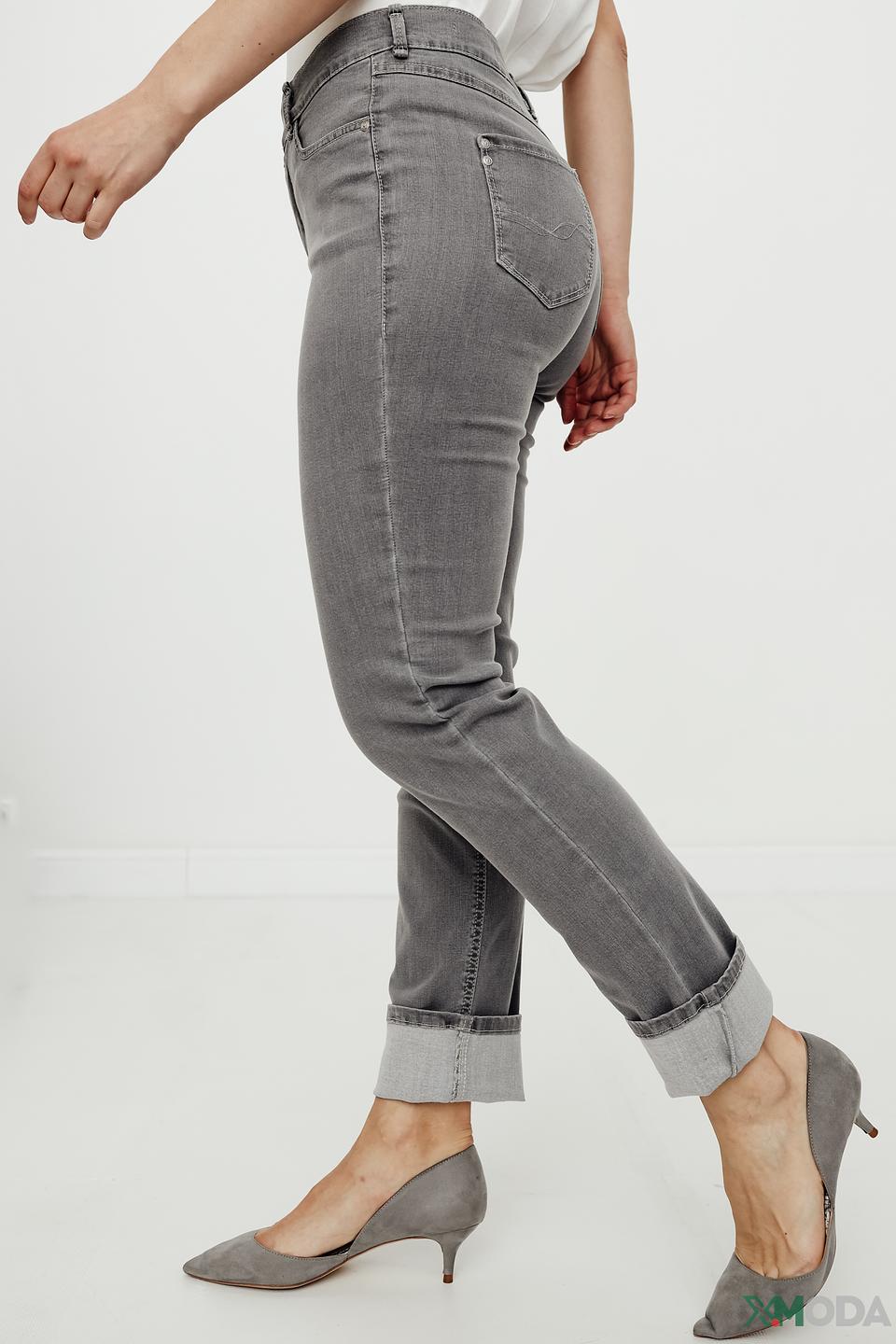 Джинсы Gardeur серые с манжетами