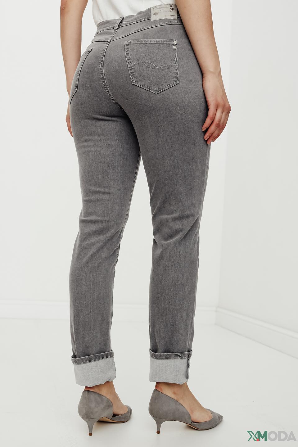 Джинсы Gardeur серые с манжетами