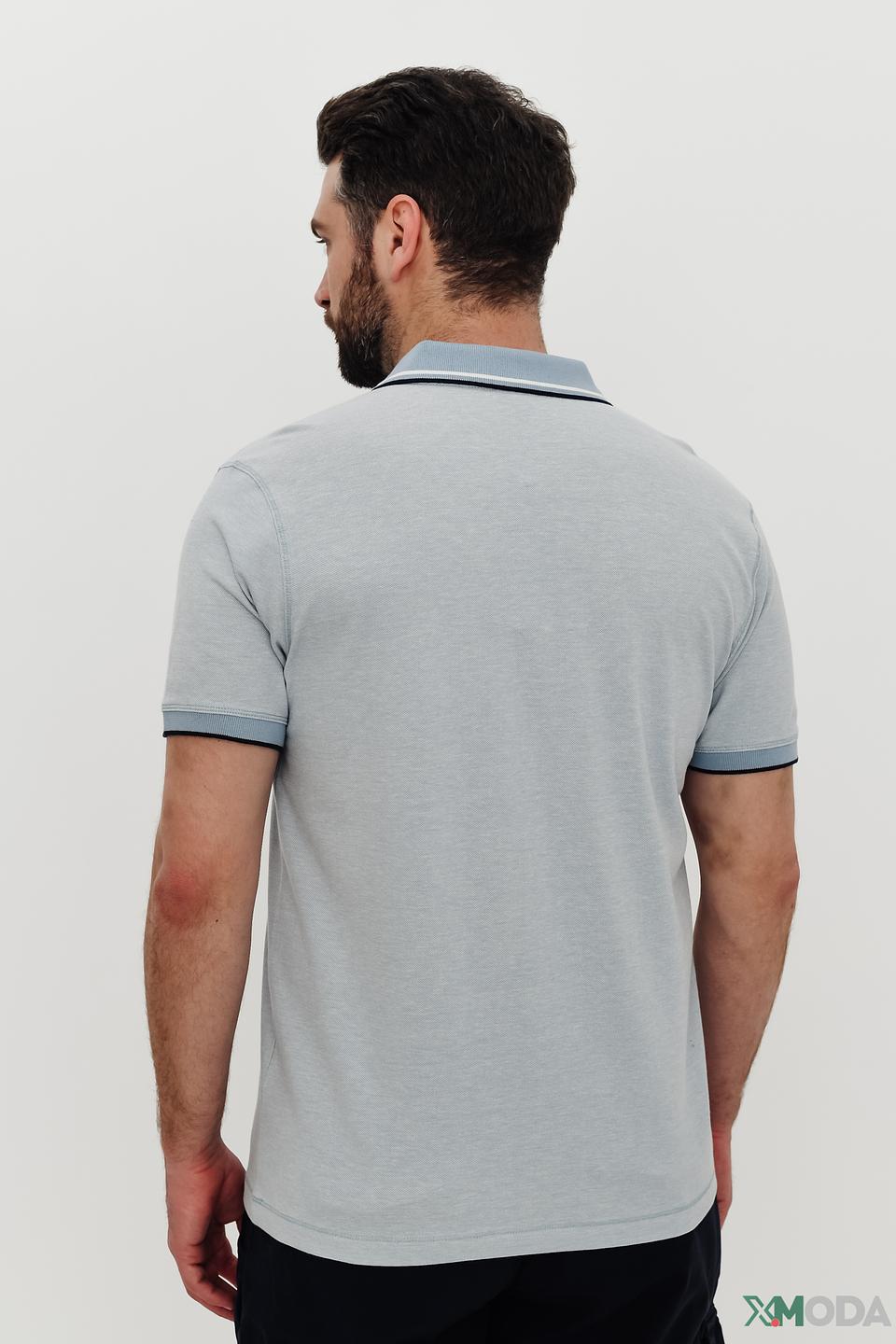 Поло Lerros мужское светло-серый