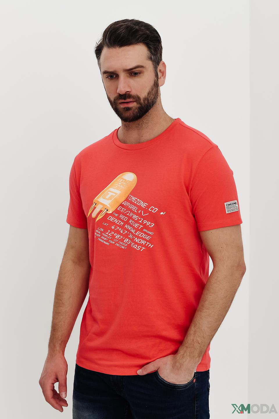 Футболка Time Zone с принтом корейский