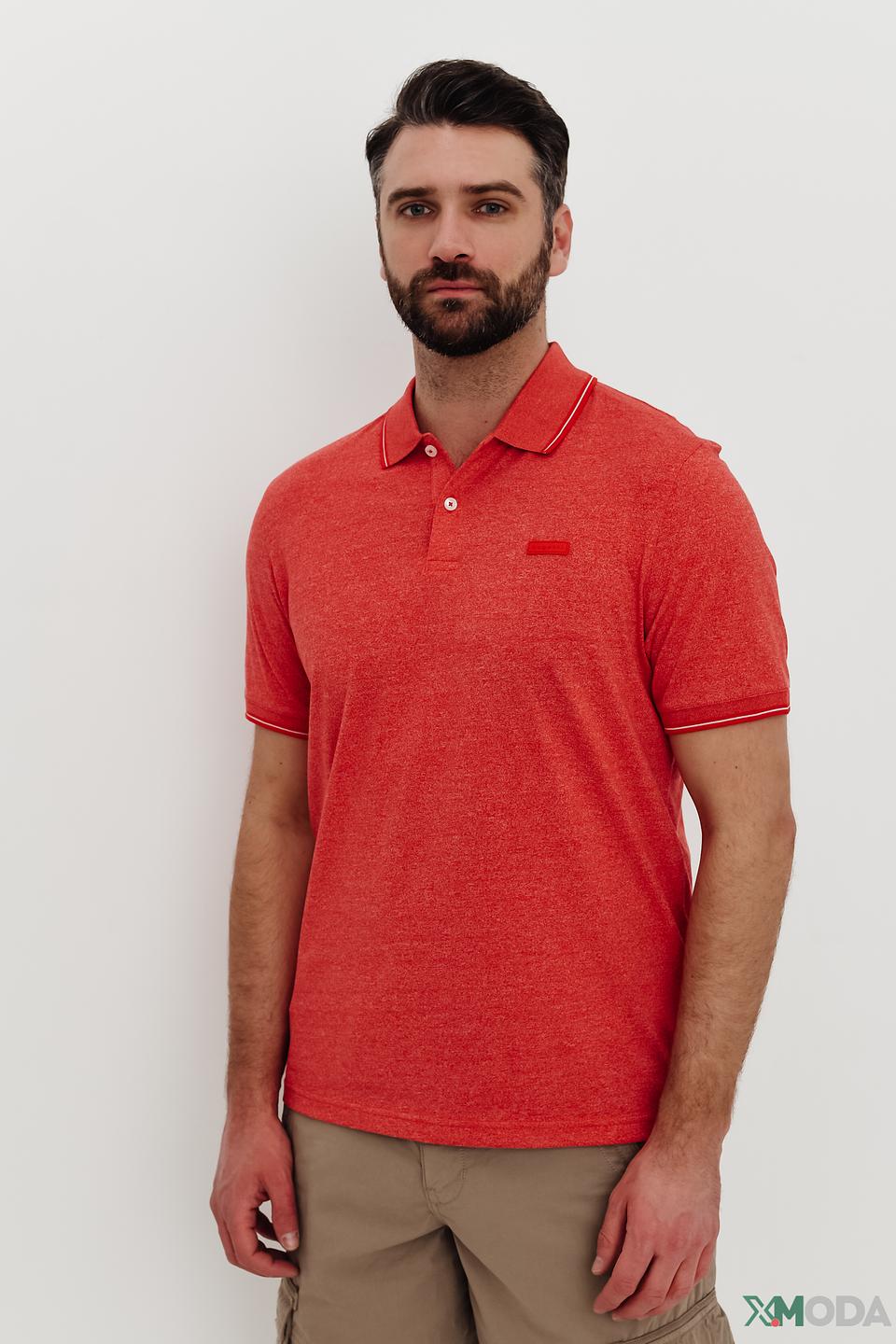 Поло Bugatti терракотовый