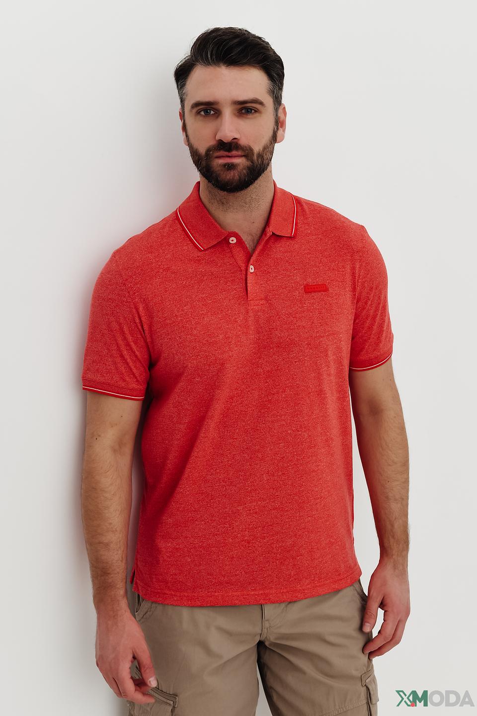 Поло Bugatti терракотовый