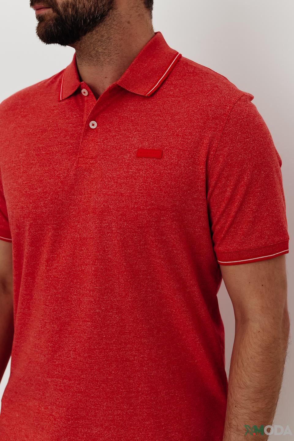 Поло Bugatti терракотовый