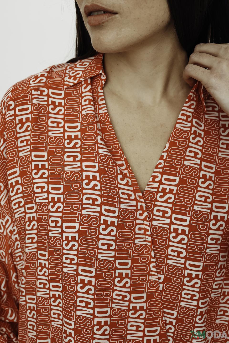 Блуза Tuzzi с принтом Design красный