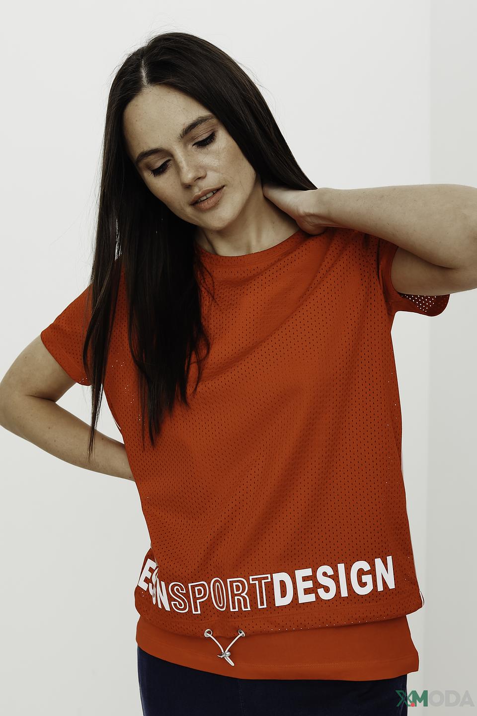 Футболка Tuzzi с логотипом красная