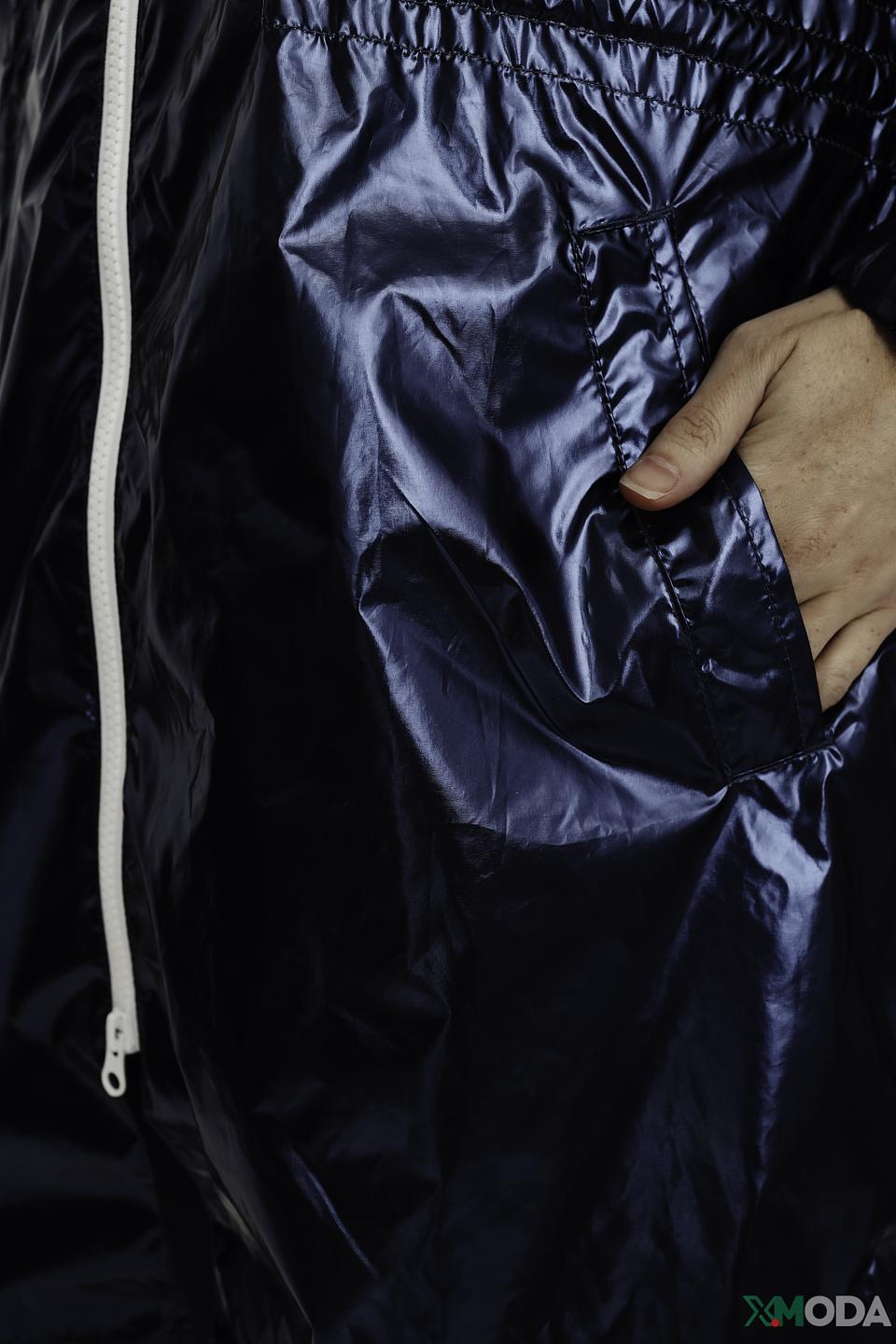 Плащ Tuzzi синий с капюшоном