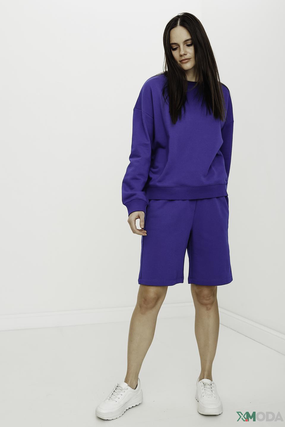 Шорты Oui женские синие с кулиской