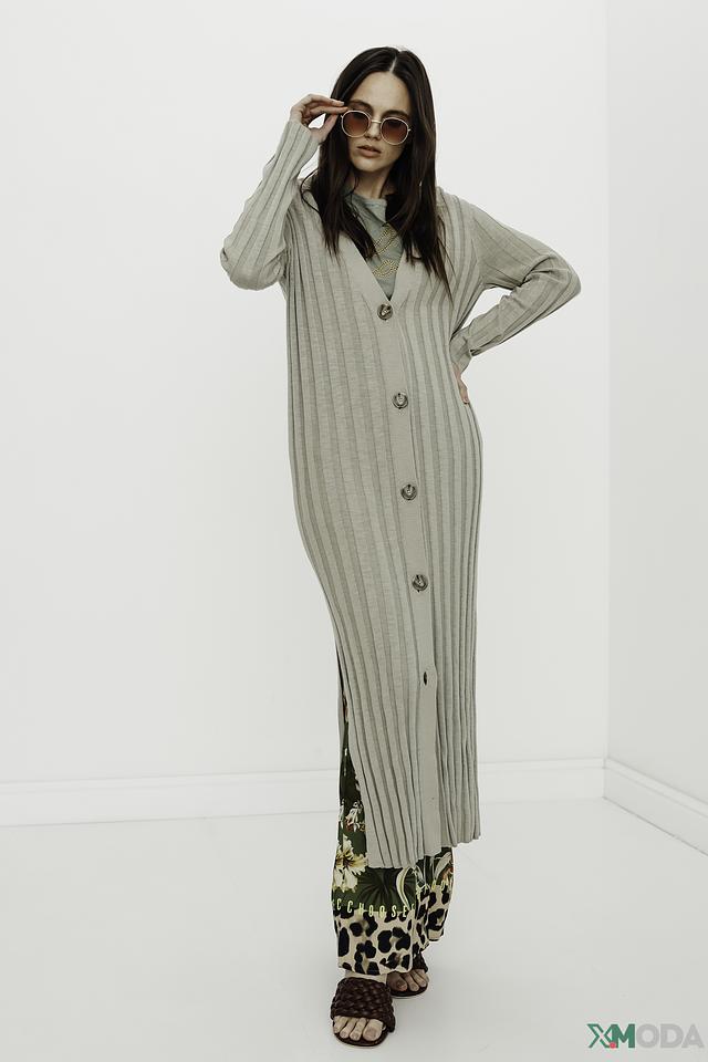 Кардиган Marc O Polo в полоску бежевый