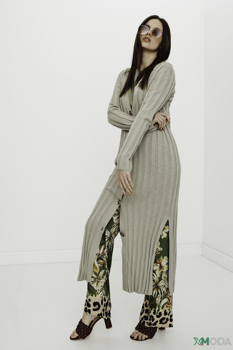 Кардиган Marc O Polo в полоску бежевый