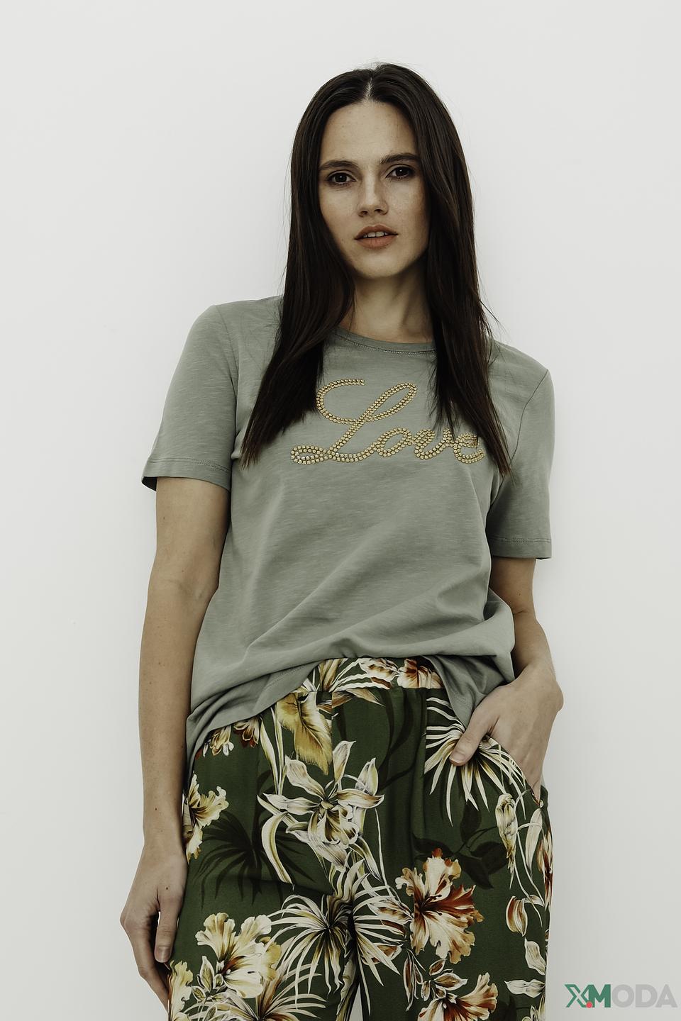 Футболка Olsen с надписью Love