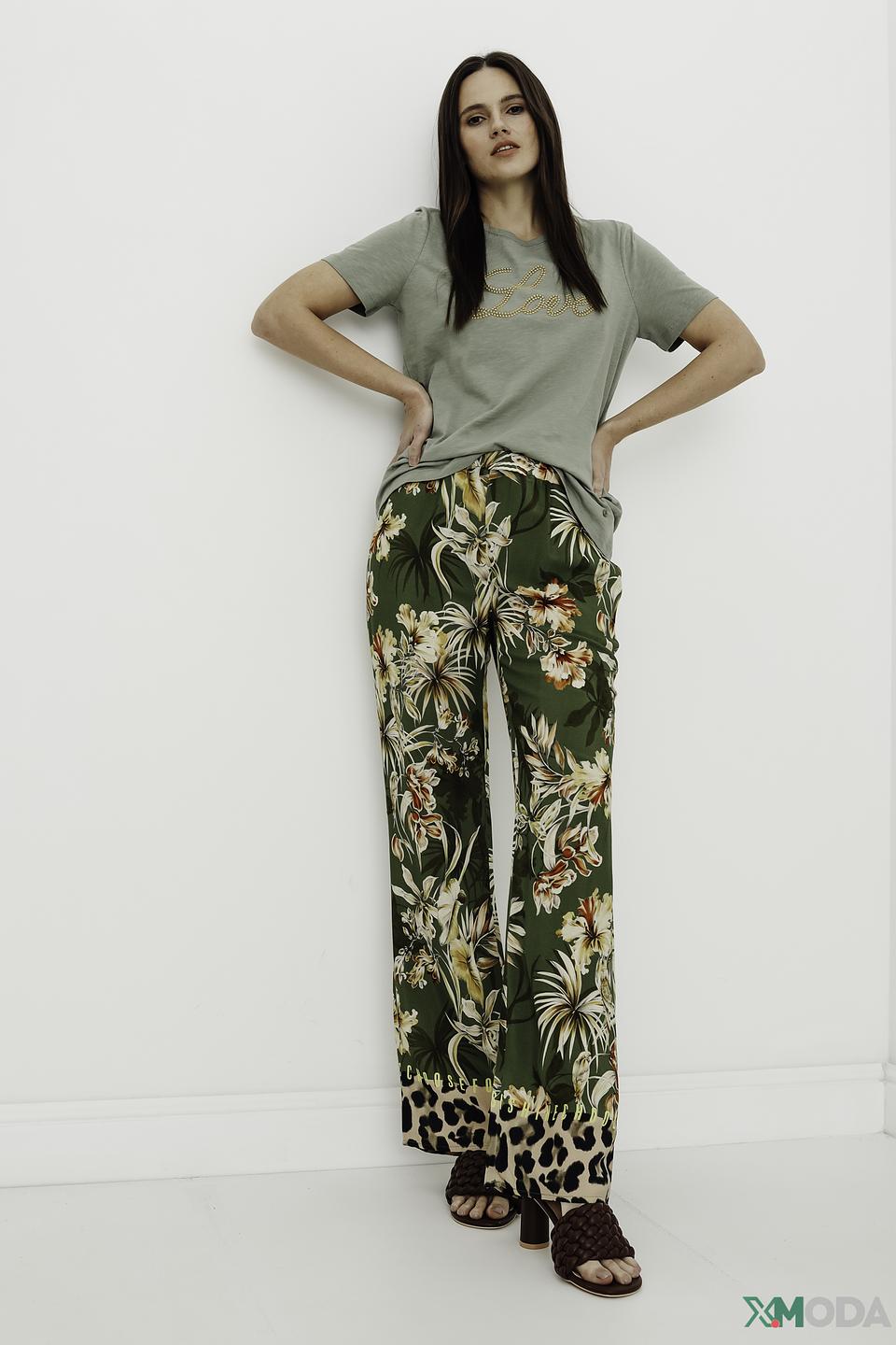 Брюки Catnoir с цветочным принтом