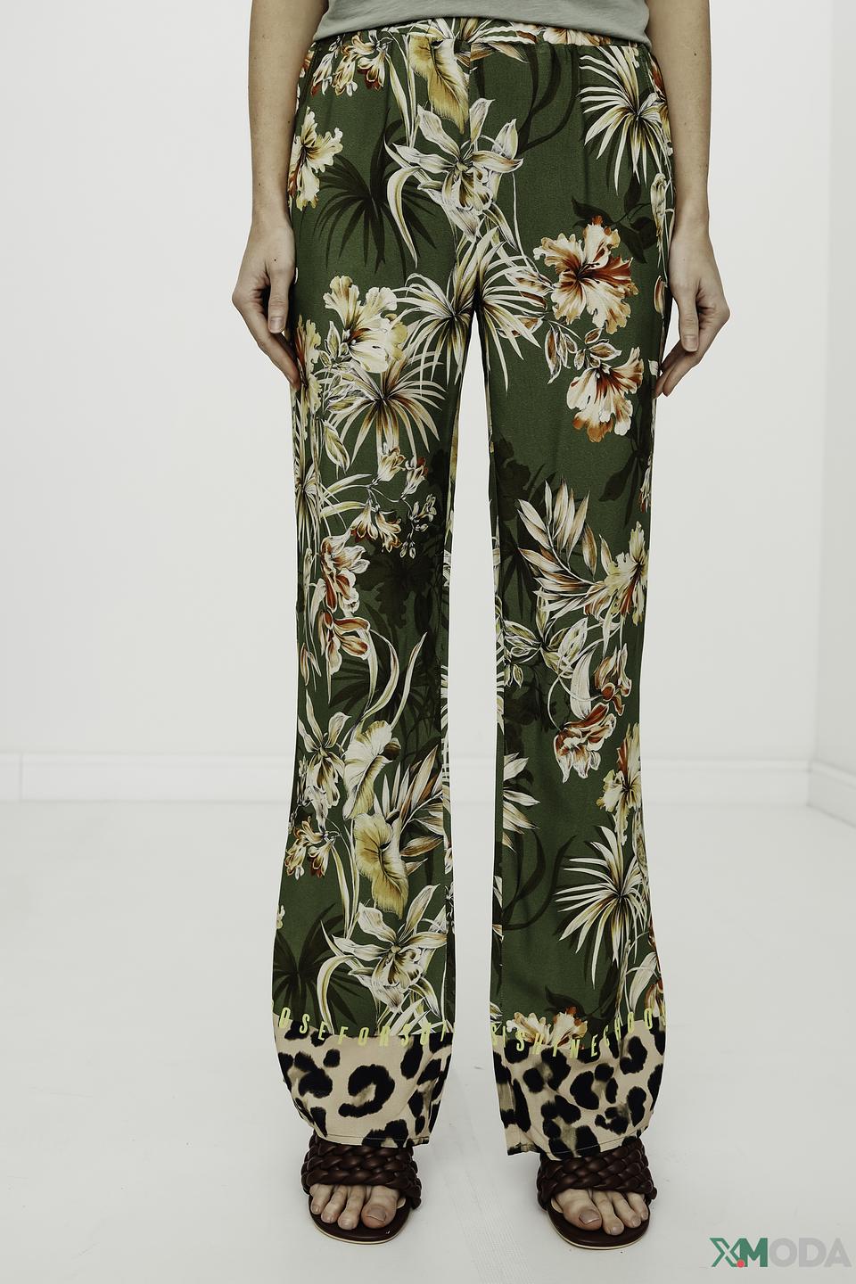 Брюки Catnoir с цветочным принтом