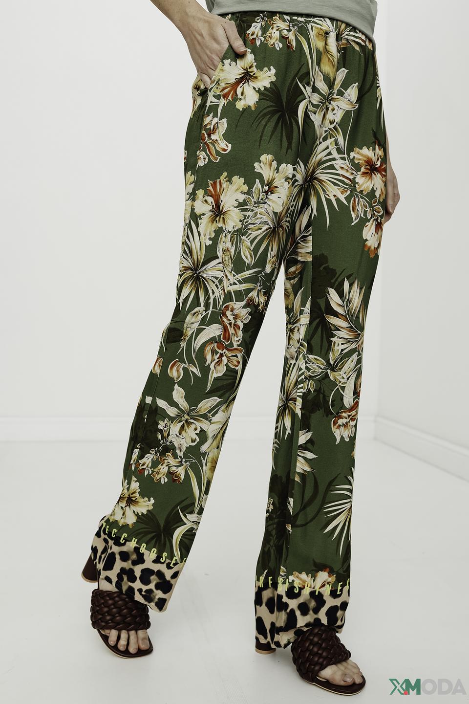 Брюки Catnoir с цветочным принтом