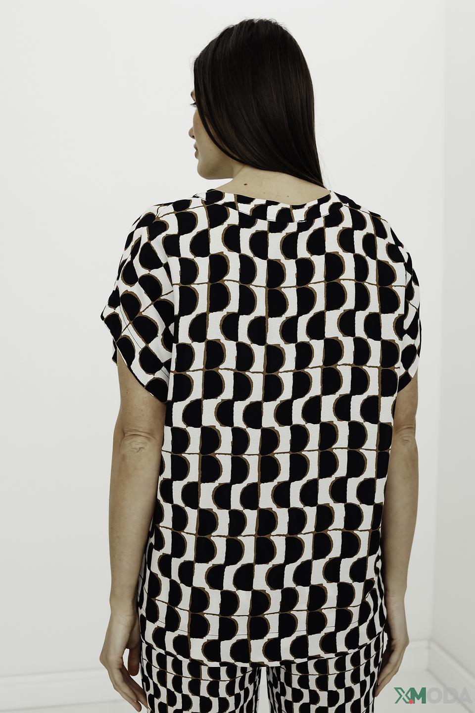 Блуза Catnoir с геометрическим принтом