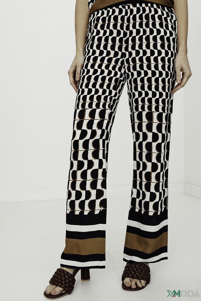 Брюки Catnoir с геометрическим принтом