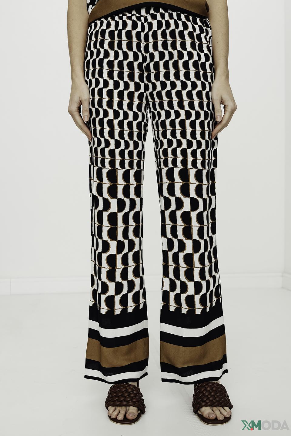 Брюки Catnoir с геометрическим принтом