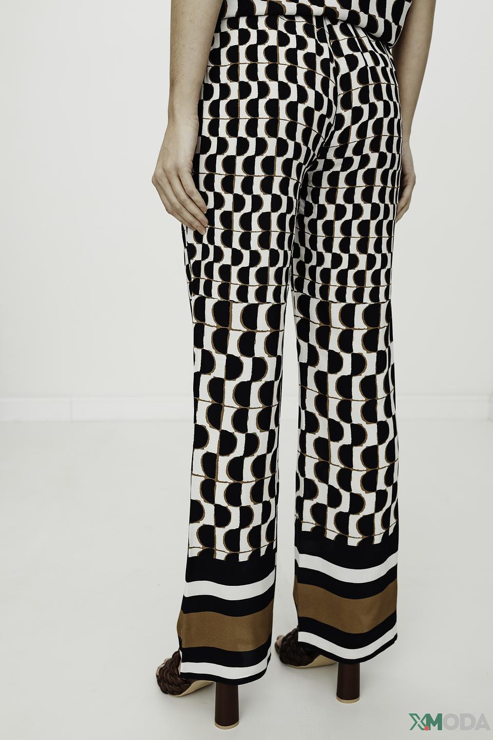 Брюки Catnoir с геометрическим принтом