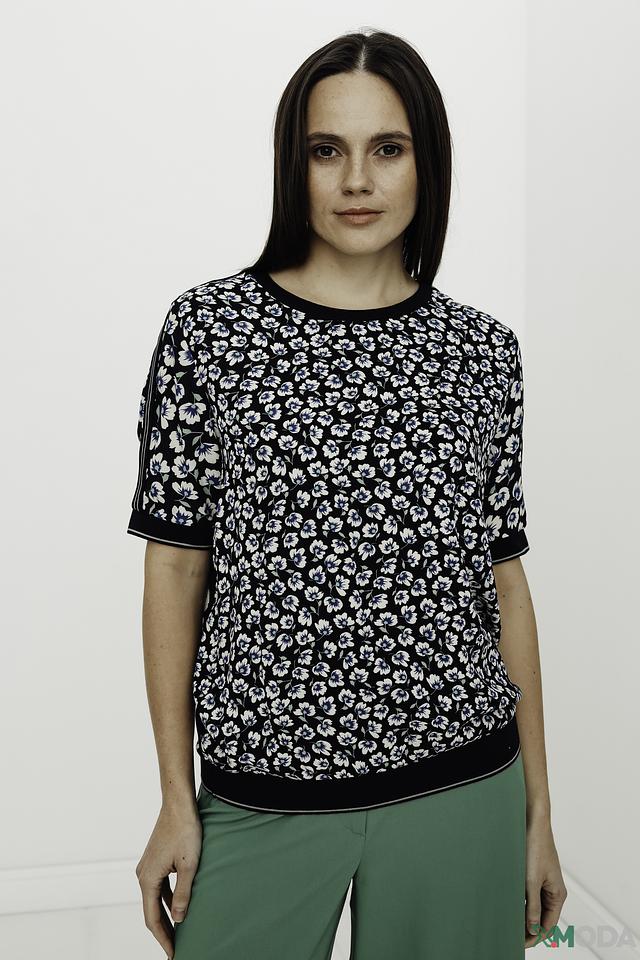 Блуза Oui с цветочным принтом