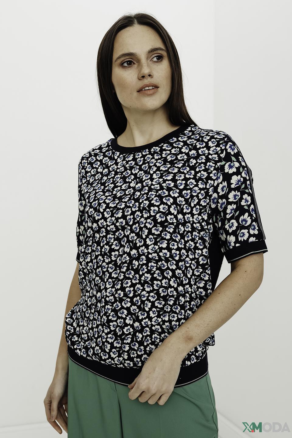 Блуза Oui с цветочным принтом