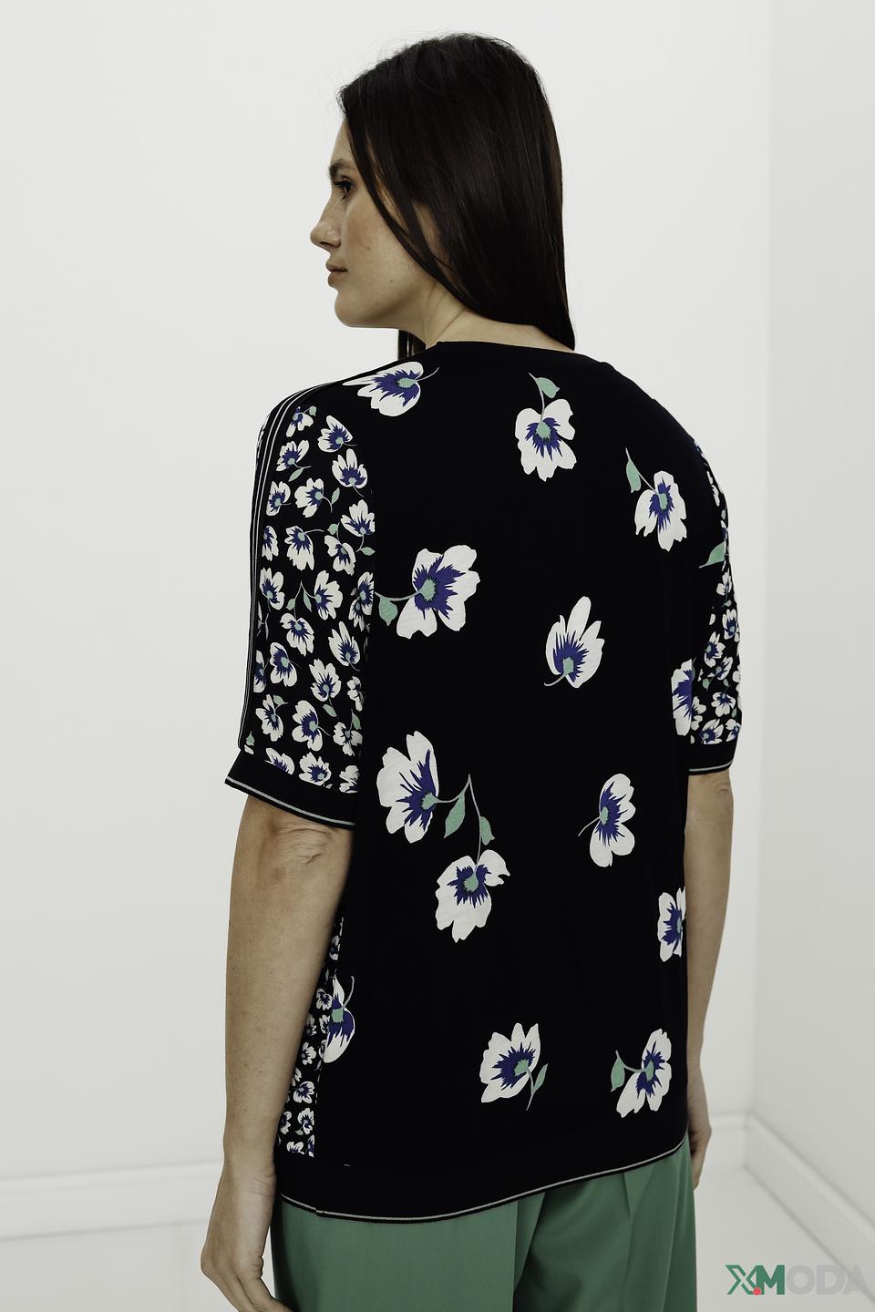 Блуза Oui с цветочным принтом