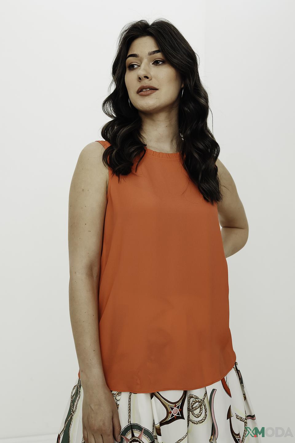 Топ Penny Black Black оранжевый