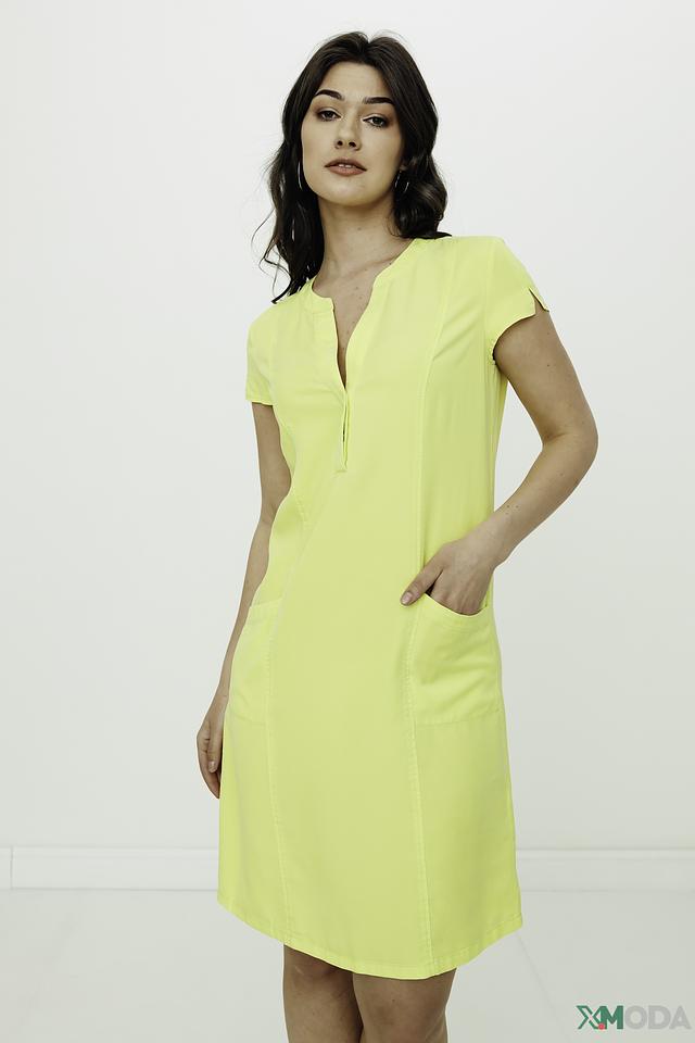 Платье Catnoir лиоцел жёлтое