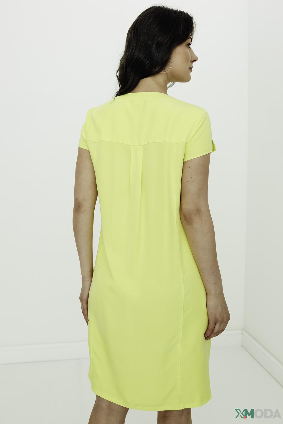 Платье Catnoir лиоцел жёлтое