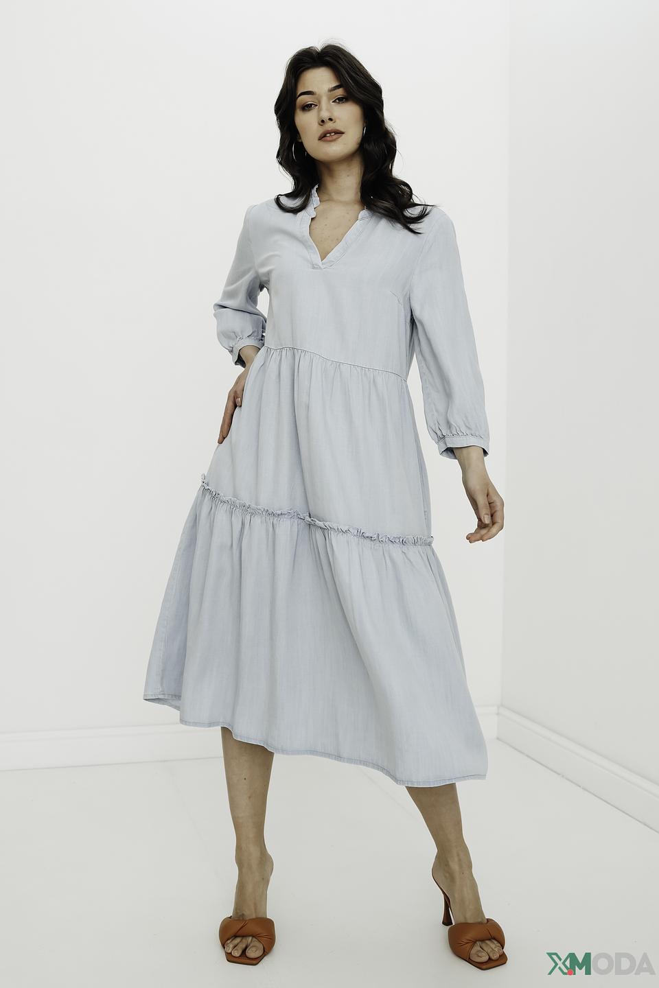 Платье Oui лиоцел голубое