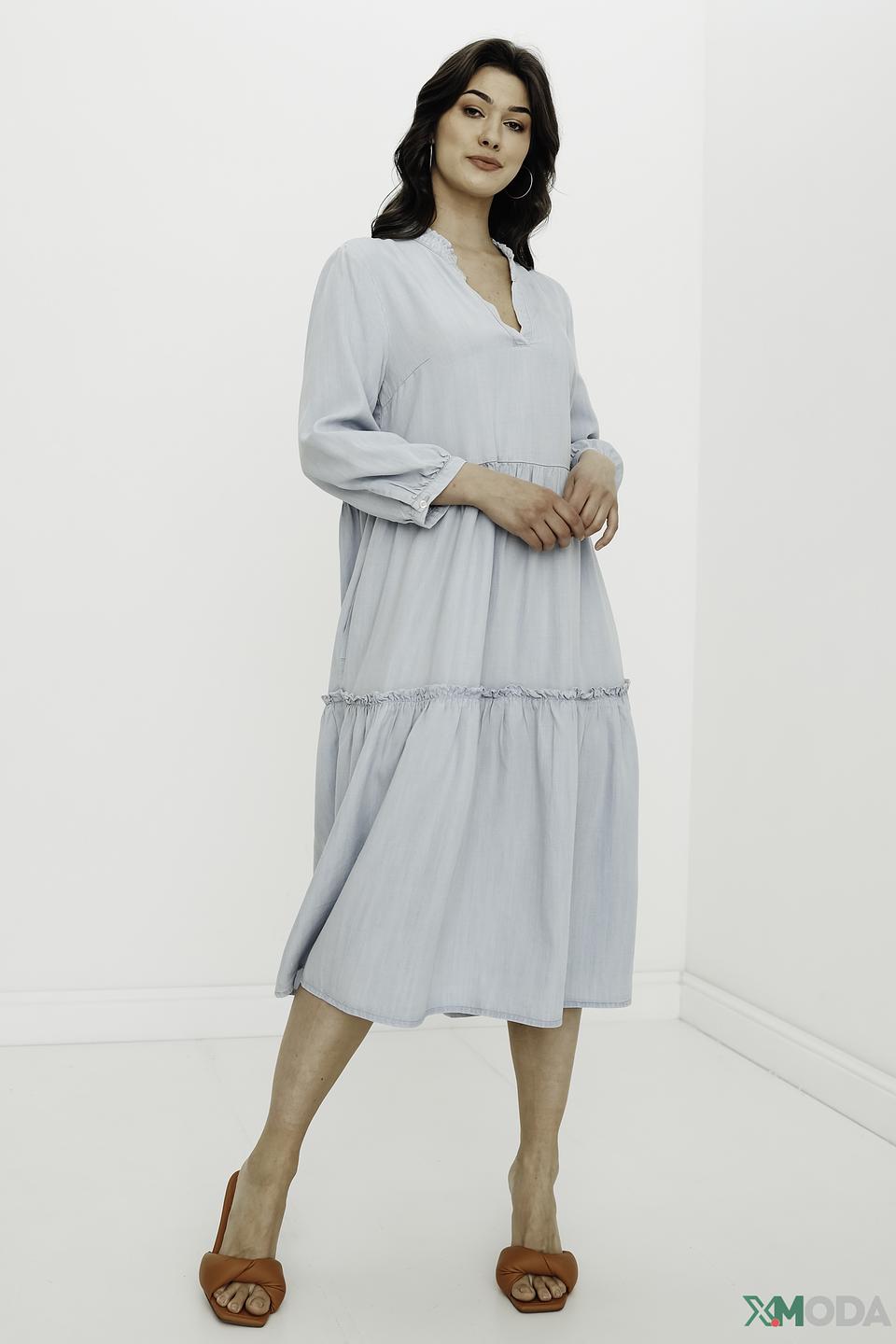 Платье Oui лиоцел голубое