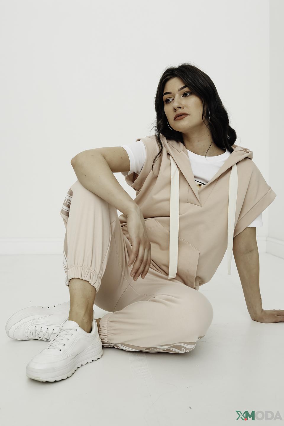 Толстовка i Blues женская персиковая