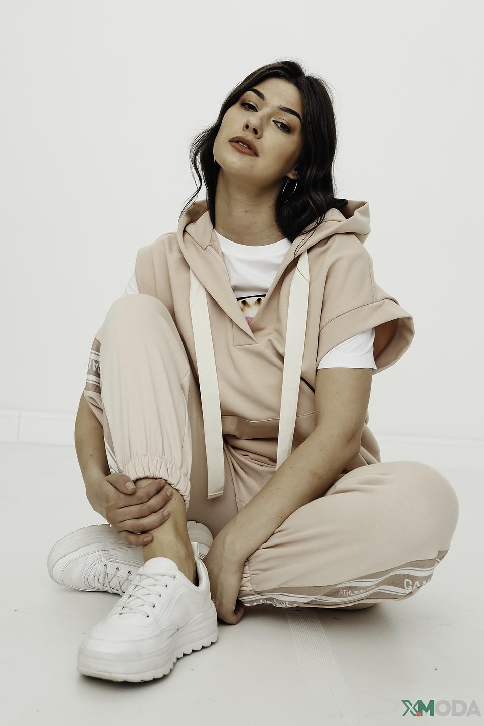 Толстовка i Blues женская персиковая