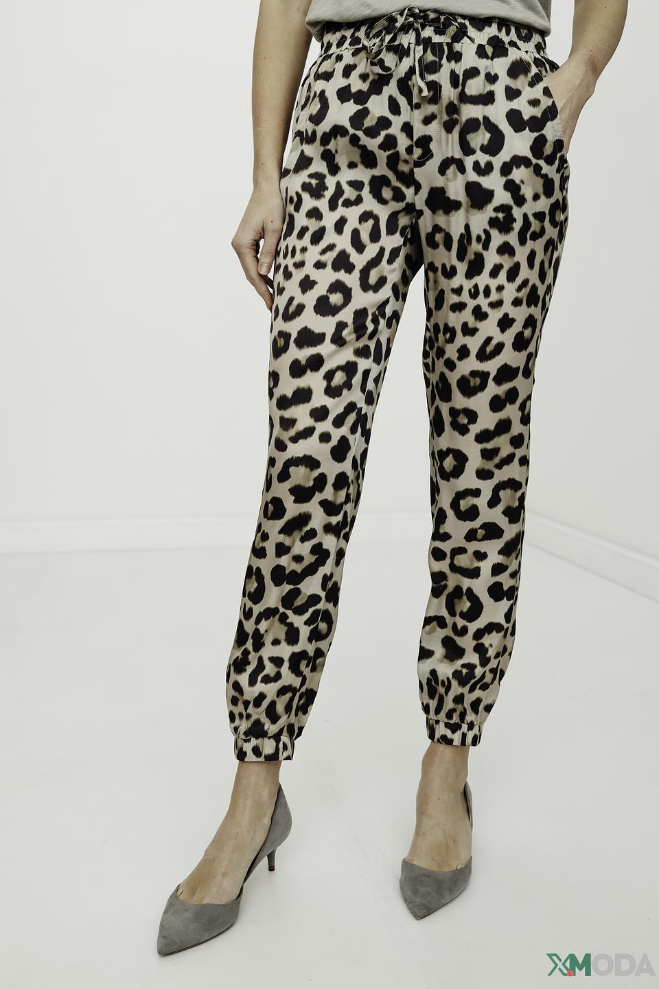 Брюки Catnoir с леопардовым принтом