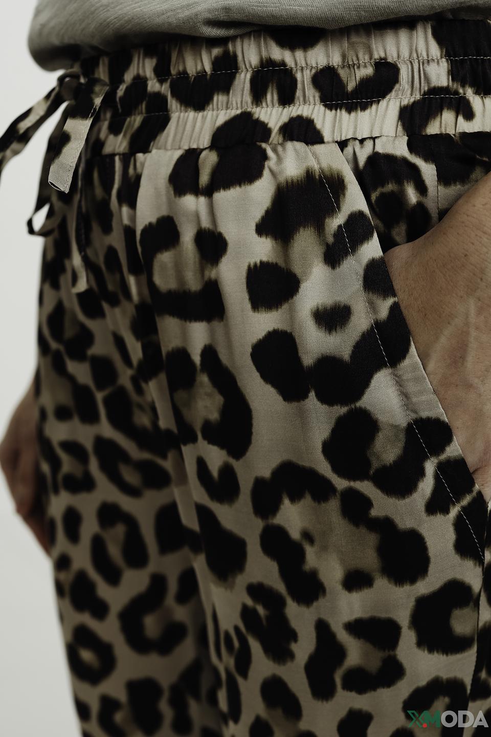 Брюки Catnoir с леопардовым принтом