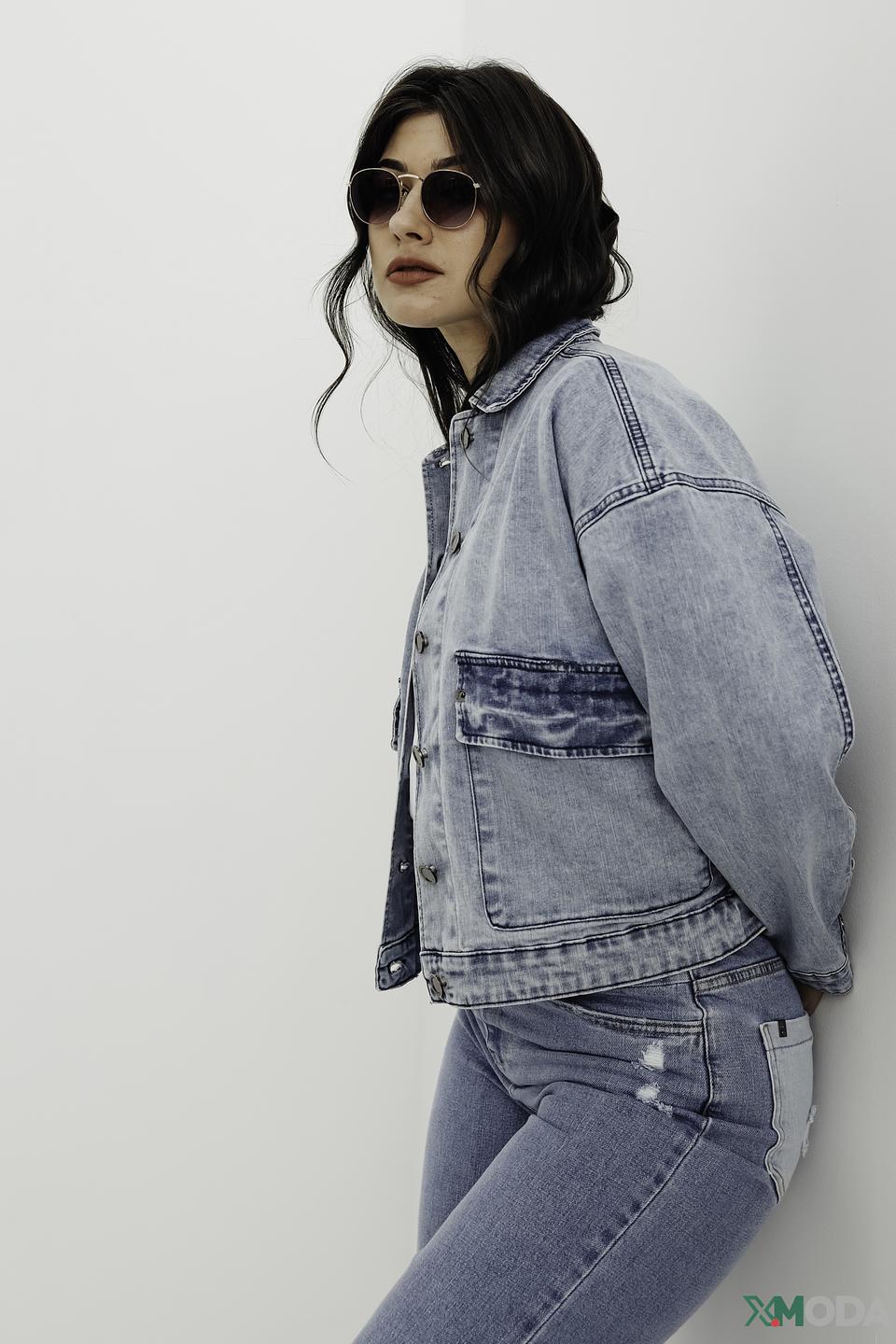 Жакет UNQ деним светло-голубой