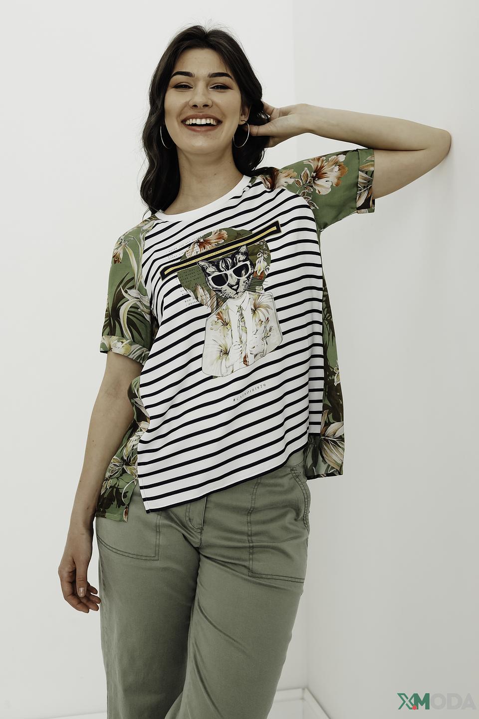 Блуза Catnoir с принтом кота