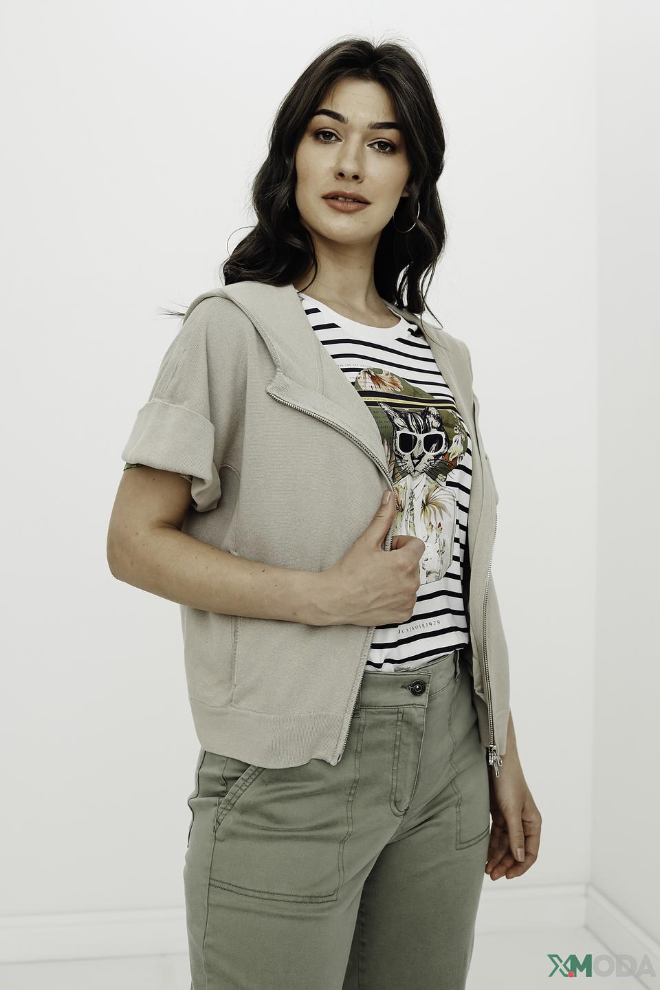 Жакет Catnoir с коротким рукавом бежевый