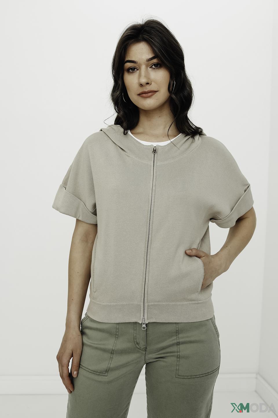 Жакет Catnoir с коротким рукавом бежевый