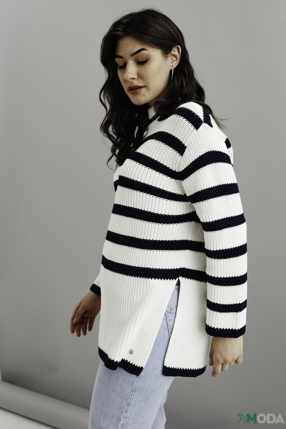 Пуловер Monari в полоску