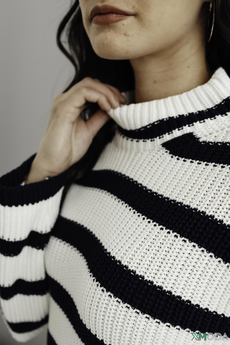 Пуловер Monari в полоску